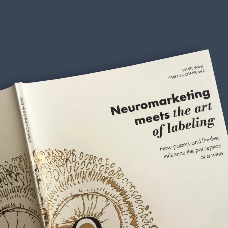 Studie „Neuromarketing meets the art of labeling“ - Wie beeinflussen Veredelungen und Papier die Wahrnehmung und den Geschmack von Wein